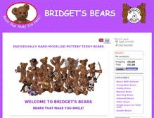 Tablet Screenshot of bridgetsbears.com